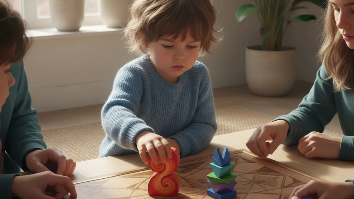 Jonge spelers kiezen kaarten tijdens een bordspel