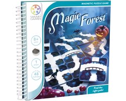 SmartGames Magic Forest - Magnetisch Logisch Denkspel - 48 Educatieve Paduitdagingen - Compact Reisspel & Solospel - Vanaf 6 Jaar