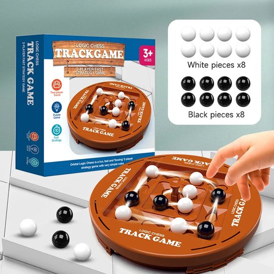 Logic Chess Track Game – Educatief strategisch bordspel voor kinderen & volwassenen | Denkspel 2 spelers | Logica & strategie speelgoed