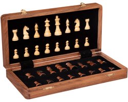 Atmosphera Laney Houten Schaakspel - 31x31x3cm - Multi