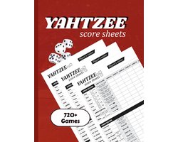 SnelShoppen - Yahtzee Score Pads - Grote Print Scorebladen voor Scorekeeping | 8.5 x 11 Inch Spel Recordboek voor Gezinsplezier, Feesten, en Reizen