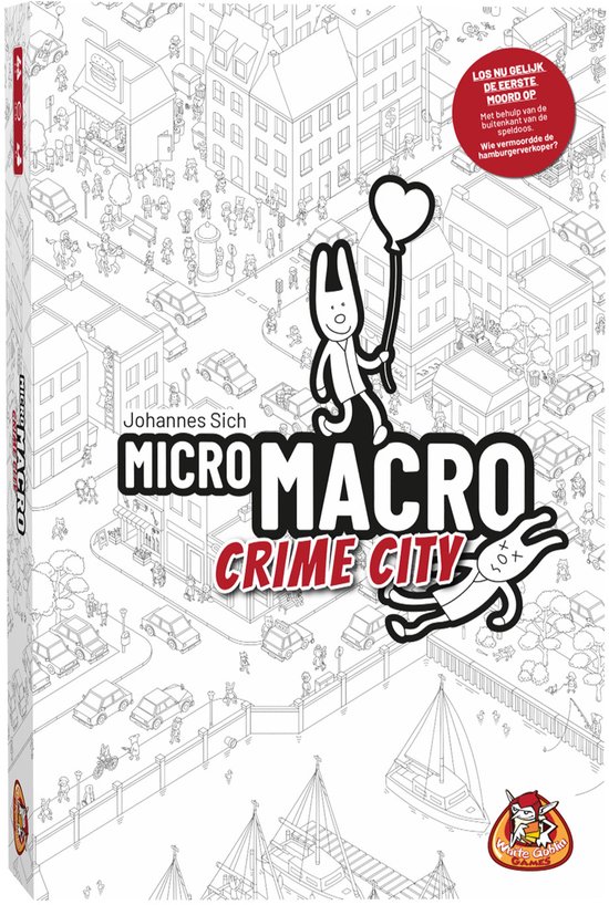 Coöperatiefspel — White Goblin Games - 1 tot 4 spelers - Samenwerken - los nu 16 misdaden op - Vanaf 10 jaar - MicroMacro: Crime City