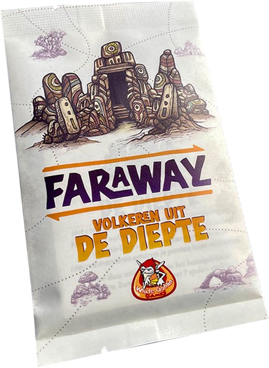 White Goblin Games - Faraway: Volkeren uit de diepte - Kaartspel - 2 tot 7 spelers - Uitbreiding van Faraway - nieuwe manieren om punten te verdienen - Vanaf 10 jaar
