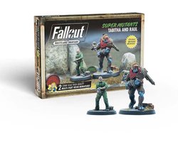 Fallout: Wasteland Warfare - Super Mutants: Tabitha and Raul - Uitbreiding - Modiphius Entertainment - Ongeschilderd