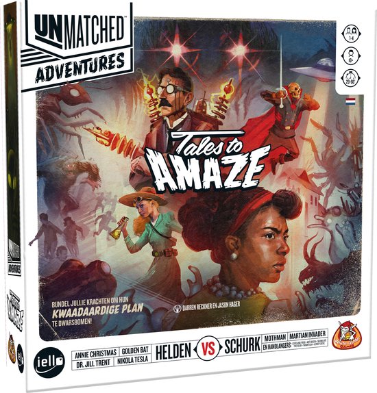 White Goblin Games - Unmatched Adventures: Tales to Amaze - expertspel - 1 tot 4 spelers - 20 minuten - Vanaf 10 jaar - coöperatieve variant