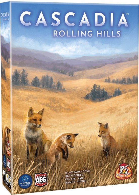 White Goblin Games - Cascadia: Rolling Hills - Dobbelspel - 1 tot 4 spelers - Gezelschapsspel - Natuur & Strategie - Flip-Roll-and-Write spel