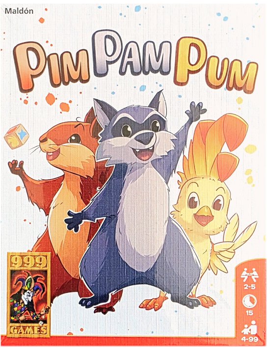 999 Games: Pim Pam Pum - Kaartspel/Dobbenspel - Gezelschapsspel