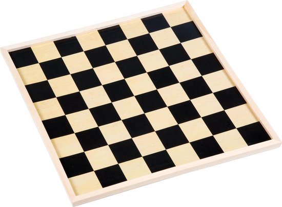 Tweezijdig Schaak- en Dambord van Hout – Groot Spelbord 40 x 40 cm – Houten Bord voor Schaakspel & Dammen – Klassiek Bordspel – Engelhart