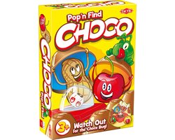 Tactic Choco - Kinderspel - Geheugenspel met Chocolaatjes - Pop-O-Matic Dobbelsteen - Verzamel de Meeste Chocolaatjes - Familiespel voor Jonge Kinderen - 2 tot 4 Spelers - Vanaf 3 Jaar
