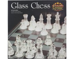 Glazen schaakspel 25x25cm