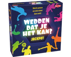 Tactic Wedden Dat Je Het Kan? Jackpot – Bordspel – Familiespel – Partyspel – 3-6 Spelers – Vanaf 8 jaar