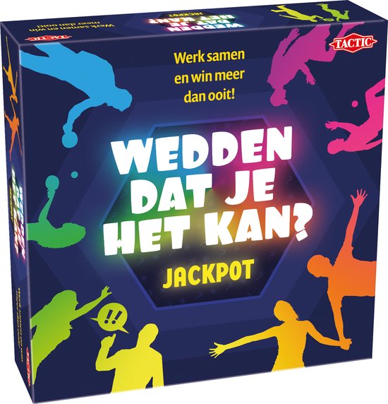 Tactic Wedden Dat Je Het Kan? Jackpot – Bordspel – Familiespel – Partyspel – 3-6 Spelers – Vanaf 8 jaar