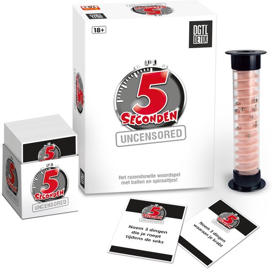 5 Seconden Uncensored - Kaartspel - Spelletjes voor Volwassenen - 18+ Spel - Party Game