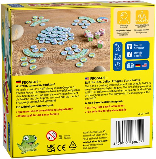 HABA Froggos 10 min Bordspel Gelukspel