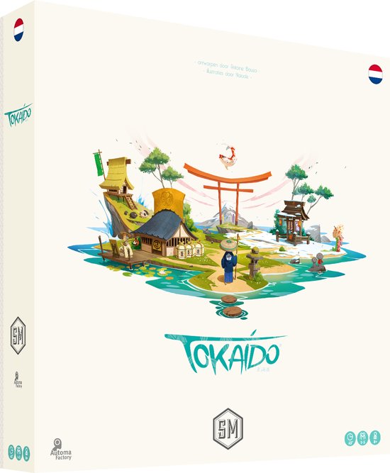 Asmodee bordspel Tokaido avontuur strategisch familiespel 1-5 spelers.
