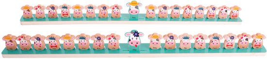 BS Toys Bordspel Welke koe ben ik? - Variant van Wie Ben Ik - Speelgoed Raad de Koe - Gezelschapsspel vanaf 6 Jaar - 2 Spelers - Cadeau kind