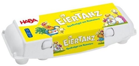 Haba spel Eiertanz - Gezelschapsspel voor kinderen en familie.