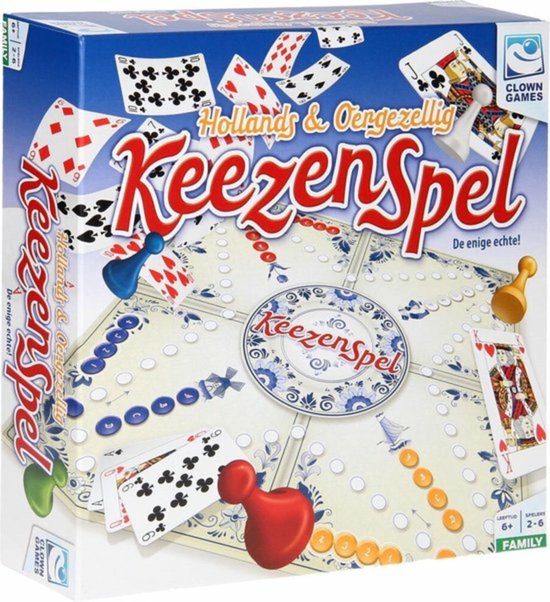 Clown Games Keezenspel - Bordspel - Dubbelzijdig - 2 tot 6 spelers