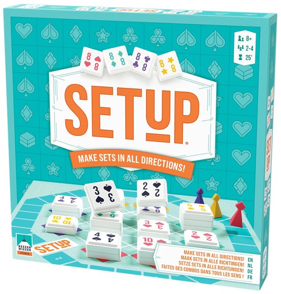 Setup - Spannend Strategisch Bordspel vol Bluf & Tactiek - Gezelschapsspel voor 2-4 spelers - Vanaf 8 jaar