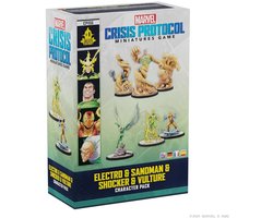 Atomic Mass Games Marvel speelset Electro Sandman Shocker Vulture miniaturen.