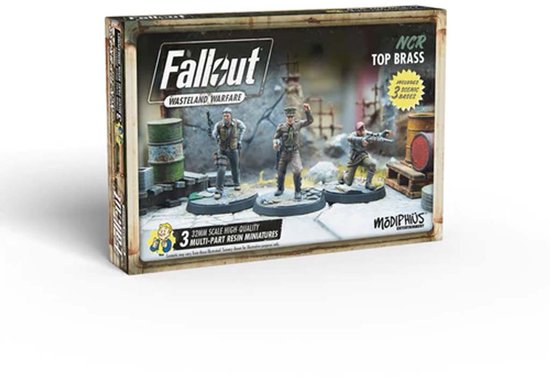 Fallout: Wasteland Warfare - NCR: Top Brass - Uitbreiding - Modiphius Entertainment - Ongeschilderd