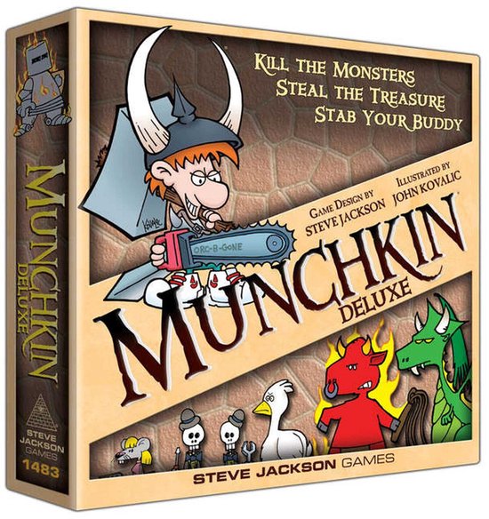 Munchkin Deluxe - Bordspel - Humoristisch Kaartspel - Gezelschapsspel - Engelstalig - Steve Jackson Games