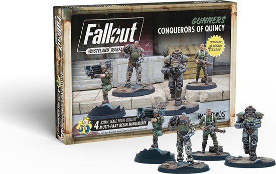 Fallout: Wasteland Warfare - Gunners: Conquerors of Quincy - Uitbreiding - Modiphius Entertainment - Ongeschilderd