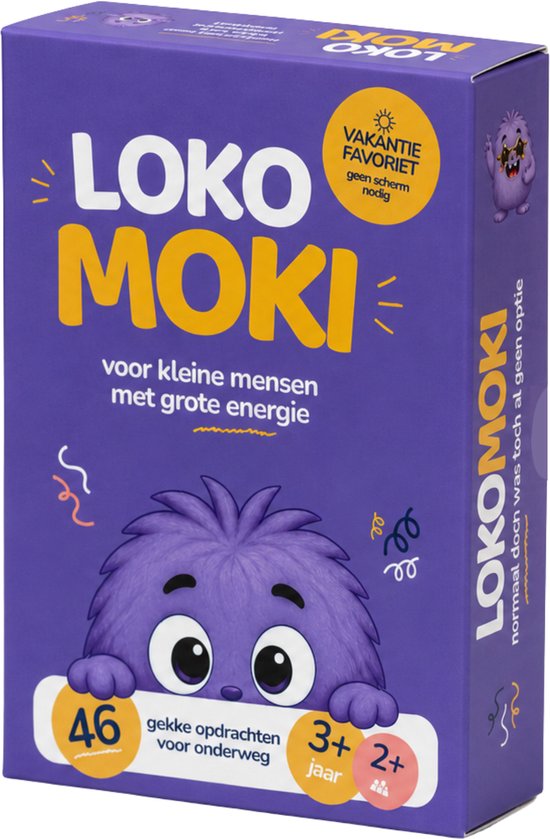 Lokomoki – Kaartspel Kinderen – Reisspel voor Onderweg – 48 Speelkaarten – Familiespel – Auto, Vliegtuig & Restaurant – Gezelschapsspel – Vanaf 3 Jaar