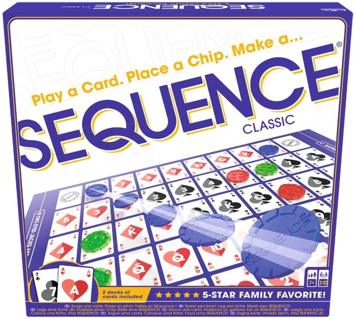 Sequence bordspel strategie spel educatief voor kinderen en families - Engelstalig