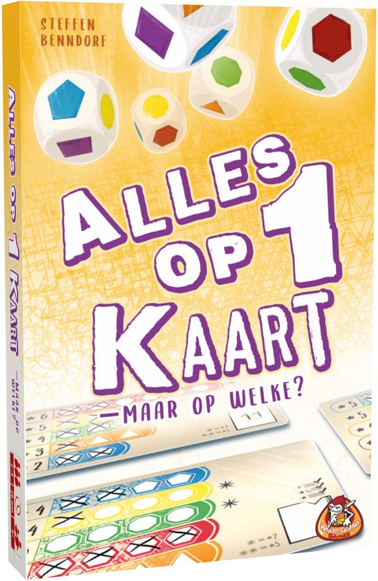 White Goblin Games - Alles op 1 Kaart - Dobbelspel - 2 tot 4 spelers - Eenvoudige regels - Vlot spelverloop - Vanaf 8 jaar