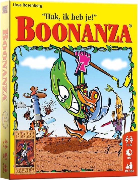 999 Games - Boonanza - Kaartspel - Bekend handelsspel - Zeer interactief - Gezelschapsspel - Educatief spel - Snel spel - Klein cadeautje