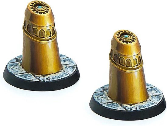 The Elder Scrolls: Call To Arms - Dwemer Markers and Tokens - Miniature Game - Ongeschilderd