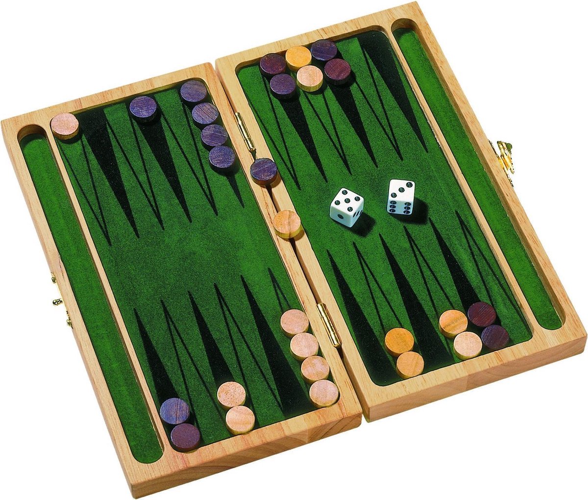 GOKI Spel - Backgammon - 25X24X4Cm - Hout - 6 Jaar