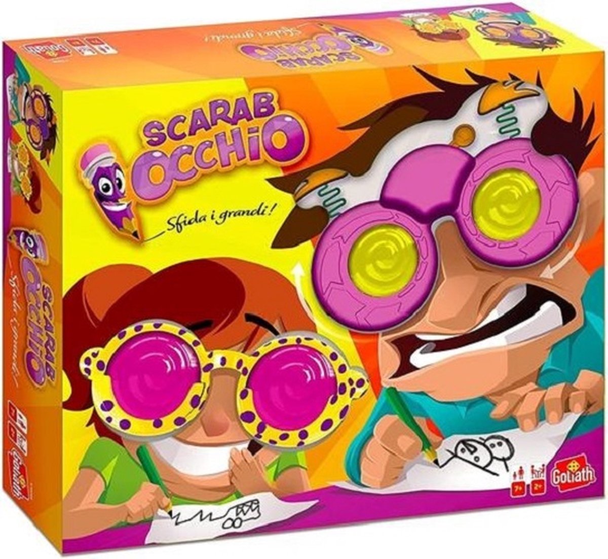 Doodle - Daag de groten uit!.- BordspelScarabocchio - Sfida I Grandi!. italiaans