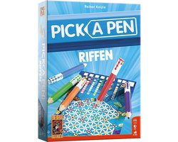 999 Games - Pick a Pen - Riffen - Dobbelspel - Dobbelen met potloden - Scorevellen van 3 verschillende niveaus - Gezelschapsspel - Familiespel - Klein cadeautje - bevat spelregels in NL en EN
