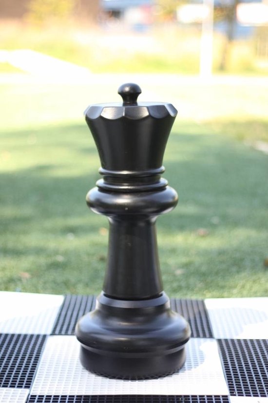 Ubergames - Schaakstuk - Koningin 60 cm - Zwart - Geschikt Voor Ubergames Schaakspel