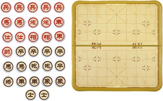 Schaakspel - Vouwspel Bordspel - Reizen Spelen - Magnetische Stukken - Compact Formaat
