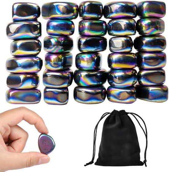 30 stuks magneetstenen van hematiet - magneetspel voor volwassenen, anti-stress bal & creatief constructiespeelgoed - ontspannend magnetisch geduldspel cadeau