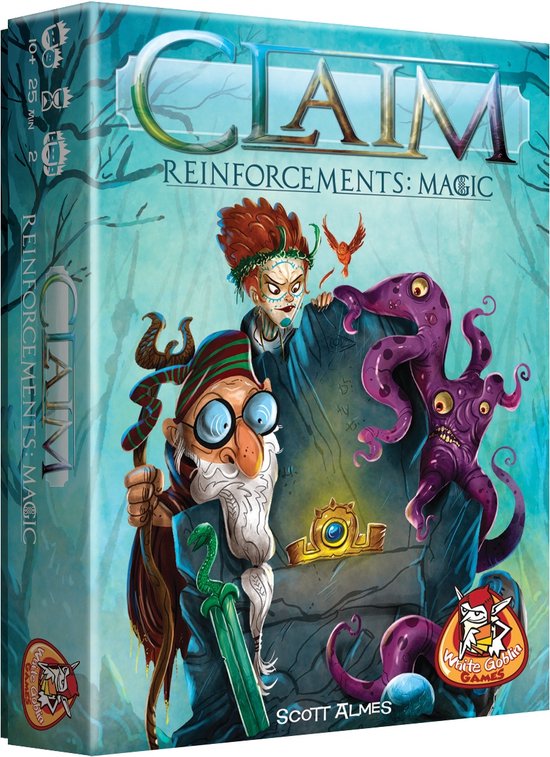 2 spelers — White Goblin Games - Tactisch kaartspel - Vanaf 10 jaar - Kaartspel met unieke facties - Claim Reinforcements: Magic - Kaartspel