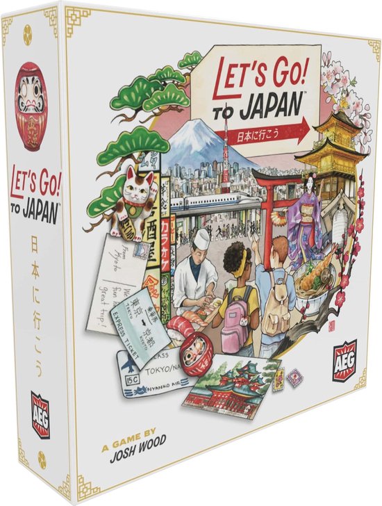 White Goblin Games - Let's go to Japan - familiespel - 1 tot 4 spelers - 45 minuten - Vanaf 10 jaar