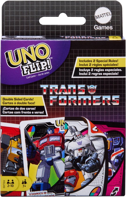 Transformers UNO Flip! Card Game