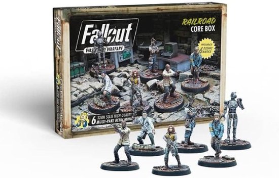 Fallout: Wasteland Warfare - Railroad: Core Box - Uitbreiding - Modiphius Entertainment - Ongeschilderd