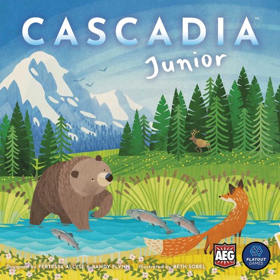 Cascadia Junior – Educatief en Strategisch Bordspel voor Kinderen vanaf 6 Jaar - Engelstalig