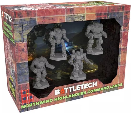 BattleTech: Northwind Highlanders Command Lance - Miniatures - Catalyst Game Labs