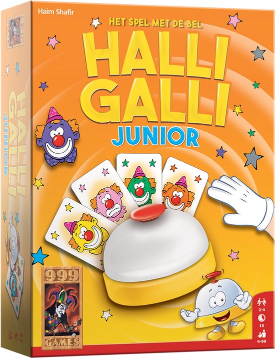999 Games - Halli Galli - Junior - Actiespel - Vanaf 4 jaar - Kinderspel - Gezelschapsspel - Educatief spel - Reactiespel - Familiespel - Klein cadeautje