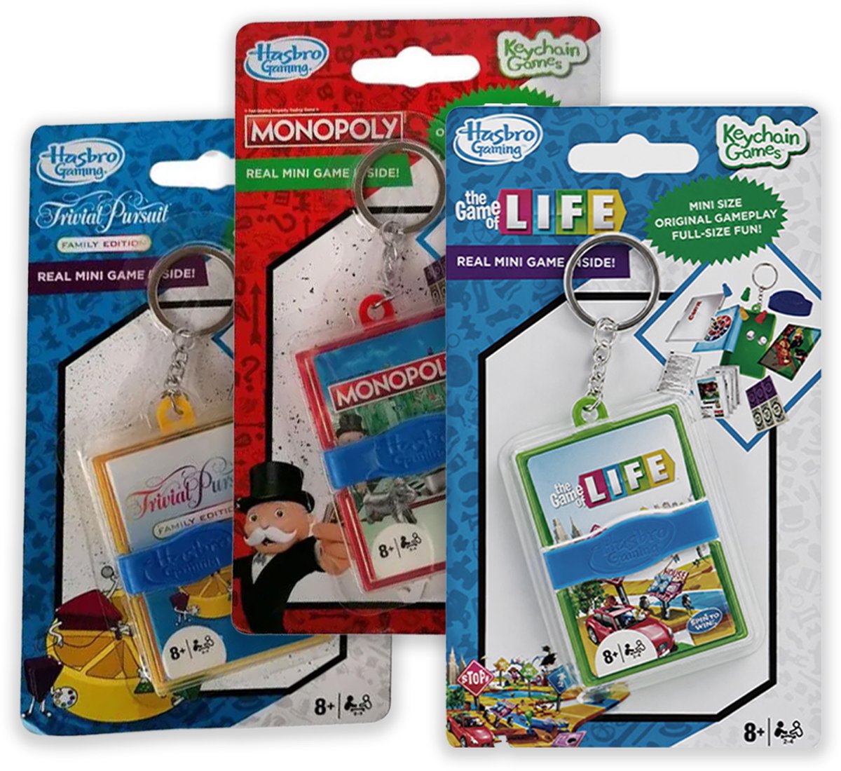 Reisspelletjes Kinderen – Levensweg, Trivial Pursuit & Monopoly – 3 Compacte Vakantiespellen - Vanaf 8 Jaar