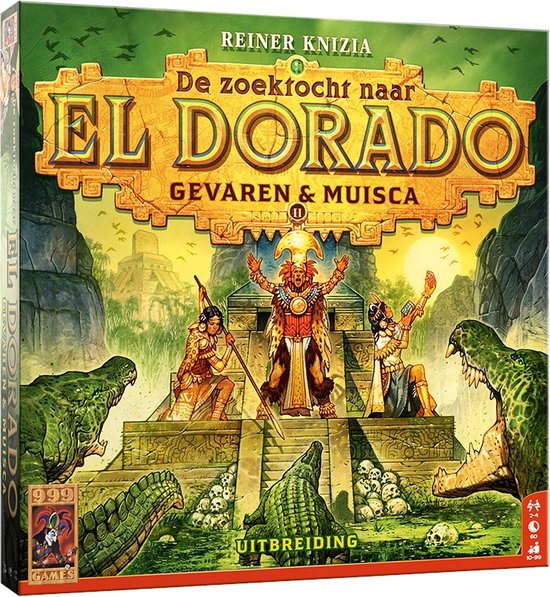 999 Games - De Zoektocht naar El Dorado - Gevaren & Muisca - Uitbreiding 2 - Bordspel - Strategisch spel - Avonturenspel - vanaf 10 jaar - Uitbreiding