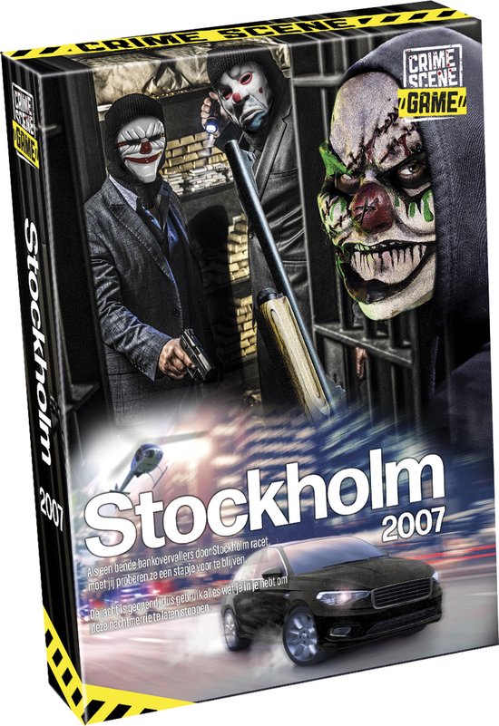 Tactic Crime Scene Stockholm 2007 – Bordspel – Misdaadspel – Spannende Bankroof en Jacht door de Stad – Diepgaand Onderzoek en Deductie – Crime Scene Serie – Game Storm Studio – 1 of Meer Spelers – Vanaf 18 Jaar