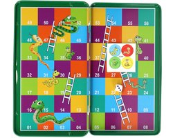 Magnetische Reisspel in Blik Slang & Ladders