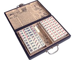 TA-HWA Mahjong spel S - Small formaat Mahjong Stenen in Luxe Koffer